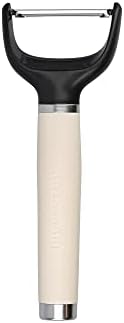 KitchenAid Y Peeler, Stainless Steel Swivel Peeler for Fruit and Vegetables – Almond Cream