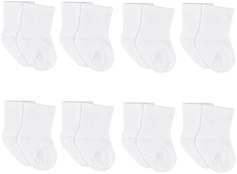 Gerber Baby 8-Pack Wiggle-Proof Jersey Crew Socks