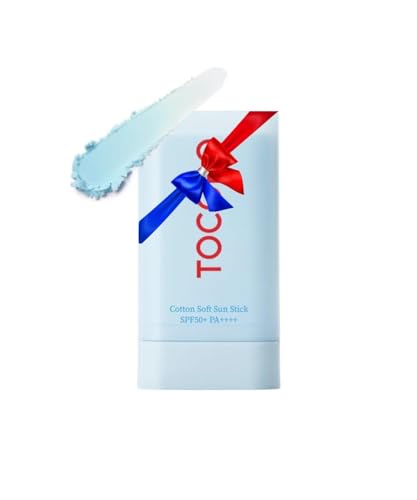 𝓣𝓸𝓬𝓸𝓫𝓸 Cotton Soft Sun Stick SPF50+ PA++++ - 19g - Lightweight Sunscreen Stick for Face | 𝓣𝓸𝓬𝓸𝓫𝓸 𝓢𝓾𝓷𝓼𝓬𝓻𝓮𝓮𝓷 𝓼𝓽𝓲𝓬𝓴 | Hydrating Formula | Korean Sunscreen