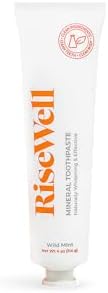 RiseWell Mineral Toothpaste - All Natural Toothpaste with Hydroxyapatite - Made in The USA, No Added Fluoride, SLS-Free - for a Stronger and Healthier Teeth, Wild Mint 4 Oz