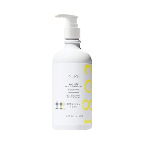 Beekman 1802 Goat Milk Lotion - Hydrates, & Softens Dry Skin, Body and Hand Lotion - With Shea Butter & Jojoba Oil - Lightweight, Non-Greasy, Cruelty-Free - Packaging May Vary