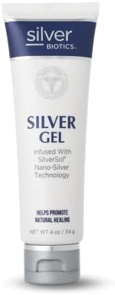 Silver Biotics Colloidal Nano SilverSol Ag₄O₄ 20 ppm Soothing & Nourishing Skin Gel | Versatile 4 Oz Gel for Skin Wellness and Comfort