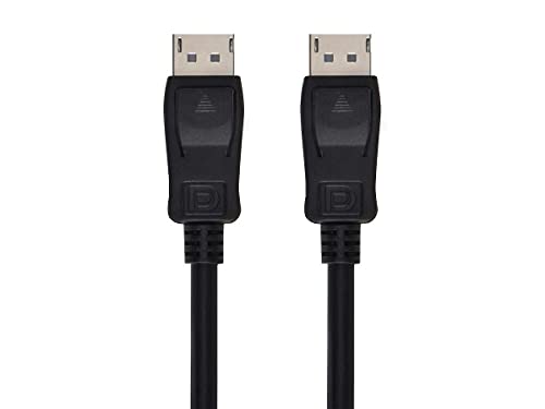 Monoprice 8K DisplayPort 2.0 Cable - 80.0Gbps, 16K Resolution, Supports NVIDIA G‑Sync AMD FreeSync, 10 Feet, Black (1 Pack)