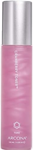 Arcona Cranberry Extract and Rice Toner - Hydrating Milky Brightening Tonic for Glowing Skin. 4.05 fl oz., Made in The USA