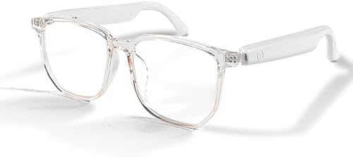 Smart Glasses for Women Bluetooth Glasses with Speaker Anti-Blue Light Clear Call Open Ear Audio Driving, Web conferencing, podcasting, Listening to Music (Anti-Blue Light)