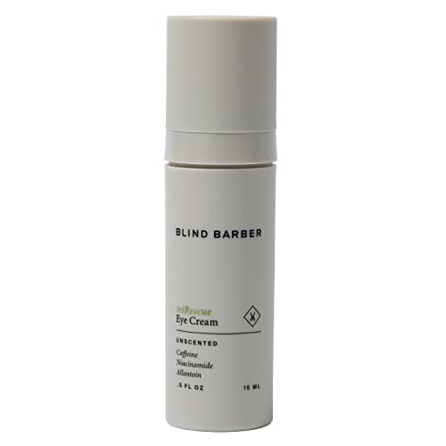 Blind Barber triRescue Eye Cream for Men - Formulated with Caffeine, Niacinamide & Allantoin to Illuminate & Awaken Under Eyes & Combat Dark Circles (0.5oz / 15ml)