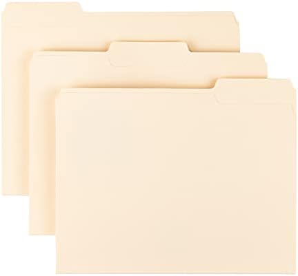 Smead Manila File Folder, 1/3-Cut Tab, Letter Size, Manila, 200 per Box