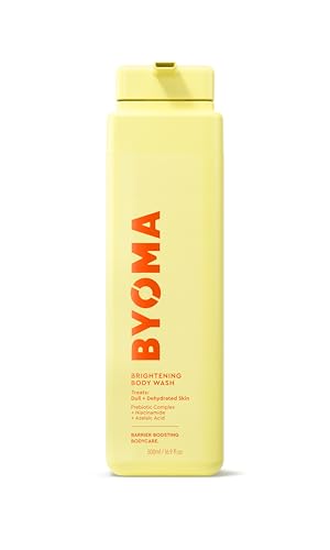 BYOMA Brightening Body Wash – Creamy Formula with Niacinamide & Azelaic Acid for Dull, Dehydrated Skin – Brightens & Evens Tone – Skin Barrier Repair – 16.9 Fl. Oz