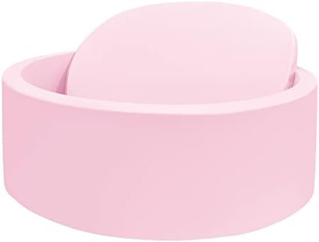 Ball Pit for Toddlers, 35.4"x 11.8" Foam Ball Pits, Indoor Soft Round Baby Playpen for Children, Ideal Gift for Toddlers, Pink, (Balls not Included)