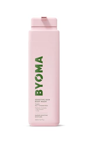 BYOMA Sensitive Body Wash - For Delicate, Irritated Skin - Creamy, Fragrance-Free Cleanser with Colloidal Oat & Urea - Soothes & Relieves Itching - Skin Barrier Support - 16.9 fl oz