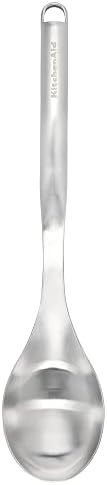 KitchenAid Premium Stainless Steel Cooking Spoon, Large Metal Serving Spoon