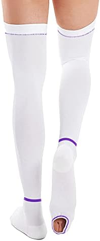 T.E.D. Anti Embolism Compression Stockings Thigh High Knee High for Women Men, 15-20 Mmhg Compression TED Hose.
