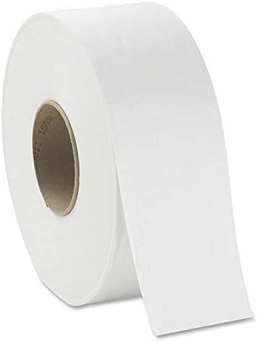 PACIFIC BLUE BASIC® JUMBO JR. 2-PLY HIGH-CAPACITY TOILET PAPER, WHITE, 8 ROLLS PER CASE