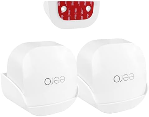 Wall Mount for eero 6+, Adhesive Mount for eero 6 Plus Dual-Band mesh Wi-Fi 6 Without Drilling (Strongly Adhesive, 2 Pack)