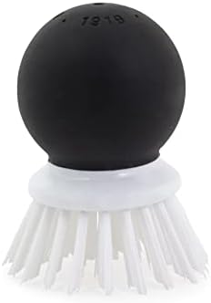 KitchenAid Soft Grip Vegetable Brush for Hard Skinned Fruits and Vegetables, Sturdy Bristles for Tough Scrubbing, Soft Girp Handle for Optimal Conrtol, Dishwasher Safe, 2.05 Inch, Black