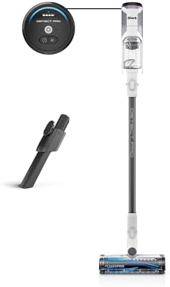 Shark IW1120 Detect Pro - Lightweight Cordless Vacuum with HEPA Filter, Portable Handheld Attachment, Crevice Tool, Rechargeable Multi-Surface Stick Vacuum for Household Pet Hair, Dark Grey (Renewed)