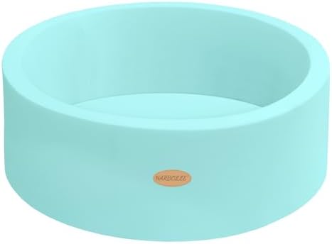 Baby Ball Pit Soft Round Memory Foam Ball Pits NOT Included Balls Indoor Outdoor Playpen for Babies Toddlers Kids Infants for Girls Boys, Light Blue