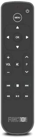 Function101 F101-ATVRM-BT Bluetooth Replacement Button Remote for Apple TV | BLE and Infrared Connectivity | 2 AAA Batteries Included