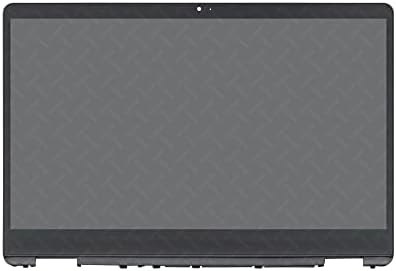 LCDOLED Replacement for HP Chromebook x360 14b-cb0013dx 14b-cb0023dx 14b-cb0047nr 14b-cb0097nr 14.0 inches WXGA 1366x768 LCD Display Touch Screen Digitizer Assembly Bezel with Board