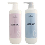 SCHWARZKOPF Salon Only Shampoo 1000ml + Conditioner 1000g Set (Pump Size) Hair Care