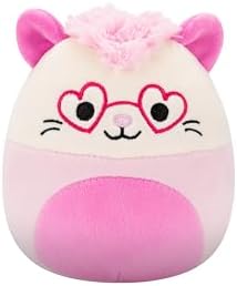 Squishmallows Original 5in Chambless The Pink Opossum with Heart Glasses – Official Jazwares Plush (Little)