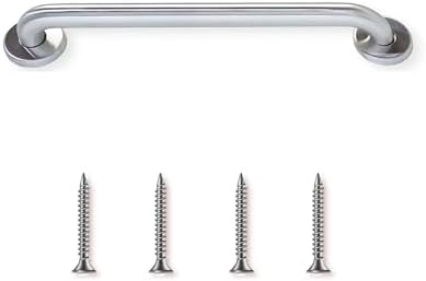 30” Shower Handle Peened Grip | 304 Stainless Steel Bathroom Grab Bars for Seniors, Handicap Grab Bars | ADA Shower Bars Safety for Elderly Holds Upto 400lbs, Grab Bars for Bathtubs and Showers