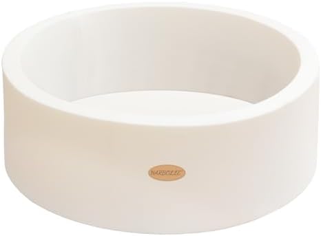 Baby Ball Pit Soft Round Memory Foam Ball Pits NOT Included Balls Indoor Outdoor Playpen for Babies Toddlers Kids Infants for Girls Boys, White