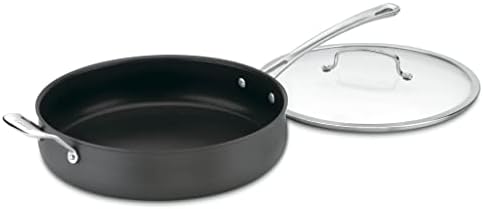 Cuisinart Contour Hard Anodized 5-Quart Saute Pan with Helper Handle and Cover