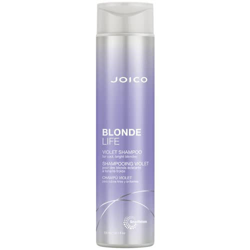 Joico Blonde Life Violet Shampoo | For Cool & Bright Blonde Hair | Neutralize Brassy Tones | Banish Yellow Tones | Boost Shine | Sulfate Free | Fortified With Monoi & Tamanu Oil