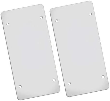 Flat Clear License Plate Cover 2 Pack of Heavy Duty Shields Ubreakable