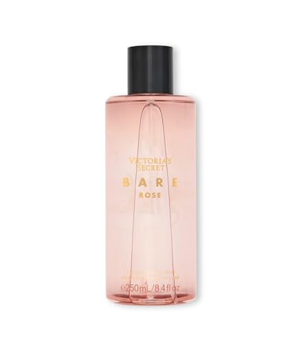 Victoria's Secret Bare Rose Fragrance Mist, Notes of Pear Skin, Rosa Centifolia & Sheer Woods, Body Spray for Women (8.4 oz)