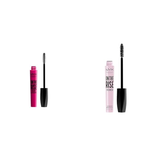 NYX PROFESSIONAL MAKEUP On The Rise Volume Liftscara Mascara & On The Rise Lash Primer Bundle, Black