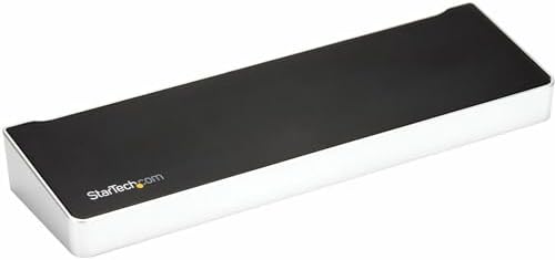 StarTech.com 4K USB-C Dock, Triple UHD 4K Monitor Docking Station, Mac/Windows, HDMI & DisplayPort, 100W PD, 5x USB 5Gbps Hub, TAA