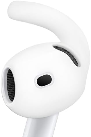 Seltureone 6 Pairs Ear Hooks for AirPods 4 [Added Storage Pouch], Sport Non-Slip and Anti-Slip Earbuds Ear Tips Accessories Compatible with AirPods 4th Generation Released 2024