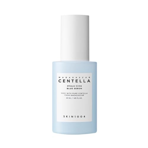 SKIN1004 Hyalu-CICA Blue Serum 1.69 fl.oz, 50ml, 5 Layer Hyaluronic Acid Cica Niacinamide, Hydrating and Refreshing Multi-Care Solutions