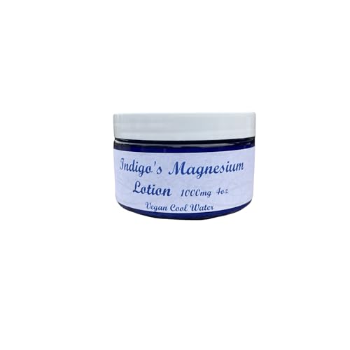 Indigo's Vegan Magnesium Lotion 1000mg (Vegan Cool Water, 4oz)