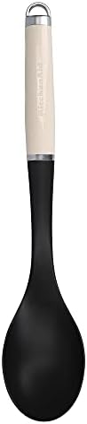 KitchenAid Basting Spoon, Heat Resistant Non-Stick Cooking Utensil – Almond Cream