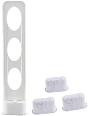 Replacement Parts Water Filter Holder with 3 Pack Charcoal Water Filters,Compatible with cuisinart Coffee Maker (white)