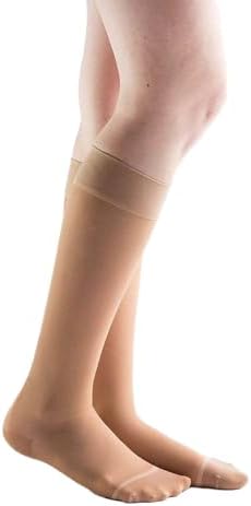 Actifi 20-30 mmHg Knee High Sheer Compression for Women, Closed Toe, Breathable Fabric - Best for Athletic Running, Cycling and Fatigue Relief