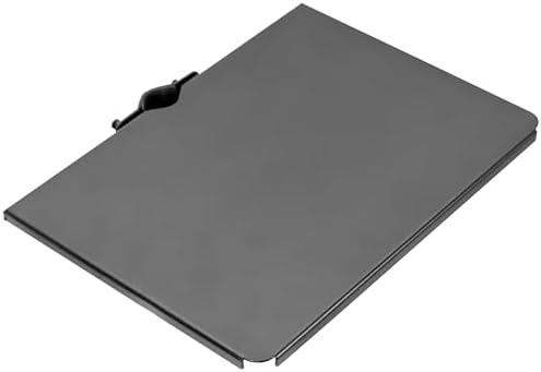 VIVO Universal Steel 14 x 10 inch Shelf Pole Mount for TV Cart, Speaker Stand, and More/Clamp-on Utility Storage Platform, Black, MOUNT-SF13P