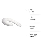 Contour Swan Pillowcase - White, 2 Pack