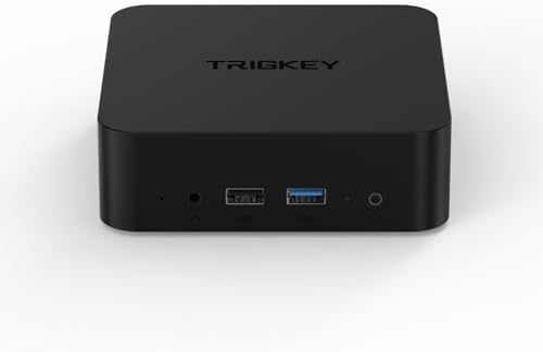 TRIGKEY KEY-N95 Mini PC, Intel Alder Lake N95 (4C/4T, Up to 3.4Hz) 16G DDR4 500G SSD Mini Computer, Intel N95 Mini PC Support Dual Display 2*HDMI/1000MB/S Ethernet/WiFi-5/BT5.0