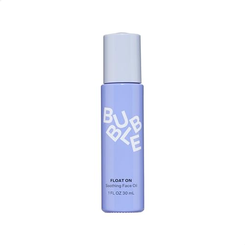 Bubble Skincare Float On Soothing Face Oil - Lightweight, Hydrating Facial Oil to Help Soothe & Calm Skin - Enriched with Safflower Oil and Prickly Pear - Skin Care Suitable for All Skin Types (30ml)