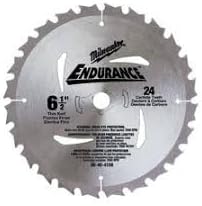 Milwaukee 48-40-4108 6-1/2-Inch 24 Tooth ATB General Purpose Saw Blade with 5/8-Inch Arbor for Blade Left Saws