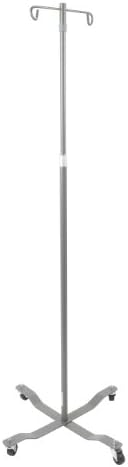 Drive Medical Economy Removable Top I. V. Pole, Silver Vein