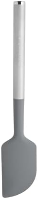 KitchenAid Scraper Spatula with Stainless Steel Handle, Nonstick Safe, Essential Tool for Mixing, Folding, and Flipping, Dishwasher Safe