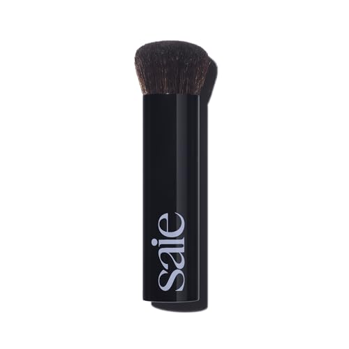 Saie The Base Brush - Ultra-Soft Foundation Brush for Liquid Makeup - Dense Complexion + Blending Brush with Cruelty-Free, Synthetic Bristles (1 Count)