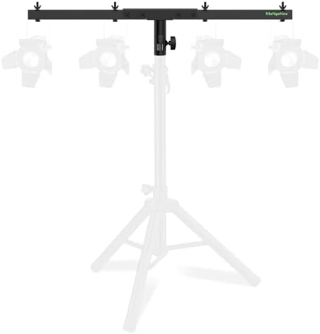 DJ Lighting Bar T-Bar Lighting Extension Cross Bar Mount for Tripod Speaker Stand DJ Lighting Tripod Mount