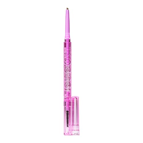 Kosas Brow Pop - Longwear Eyebrow Makeup, Dual-Sided Defining Pencil with Castor Oil for Soft, Natural Look of Real Hair - Taupe