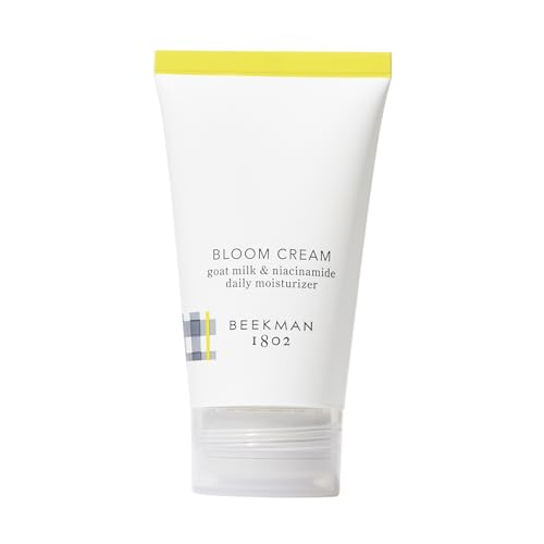 Beekman 1802 Bloom Face Cream, Goat Milk Moisturizer - Hydrates, Nourishes & Restores Skin Barrier - Infused with Epsom Salt & Niacinamide - Safe for All Skin Types - Fragrance-Free, Cruelty-Free